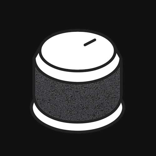 Soft Touch Rubberized Knobs