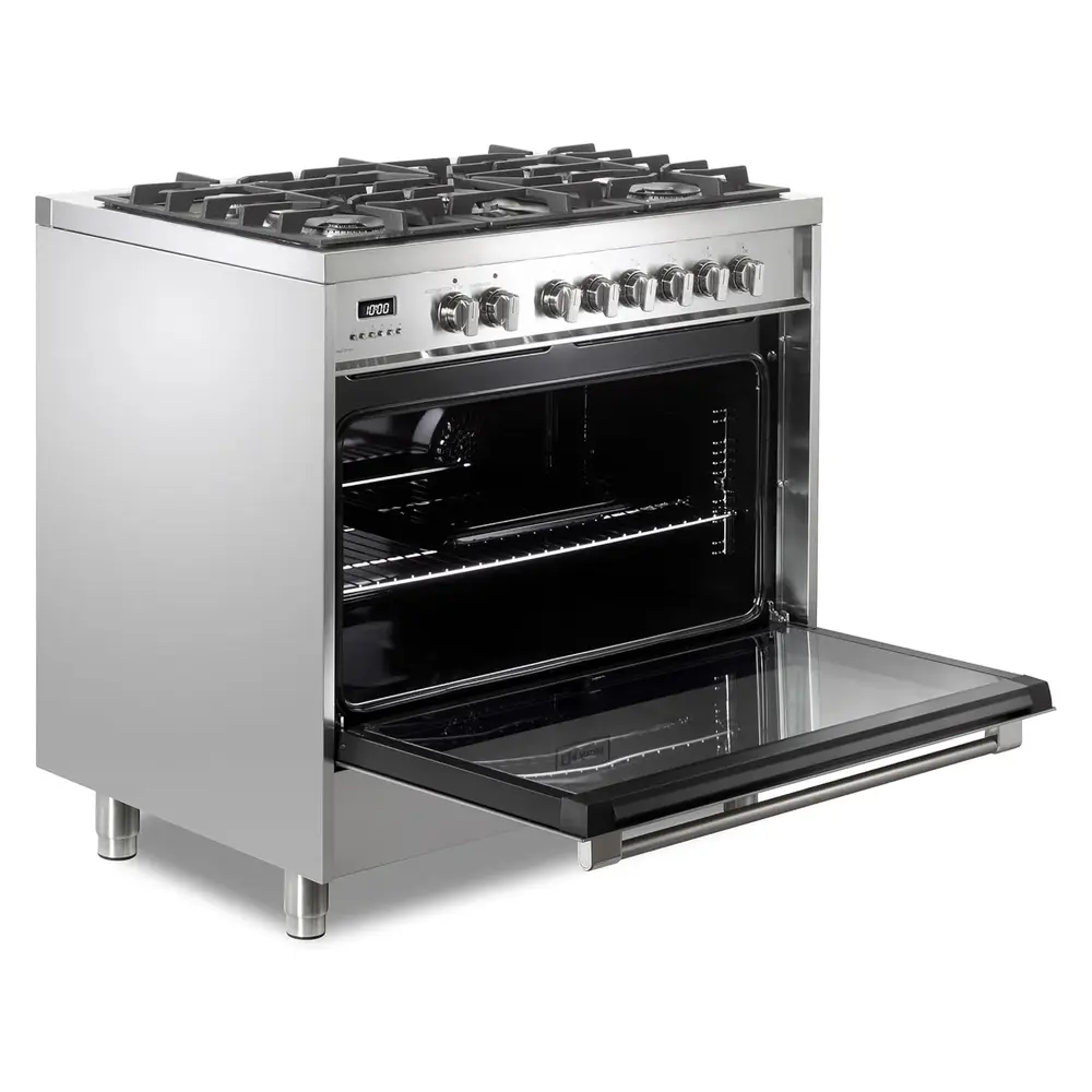 Verona VPRFSGE365SS left angle with door opened