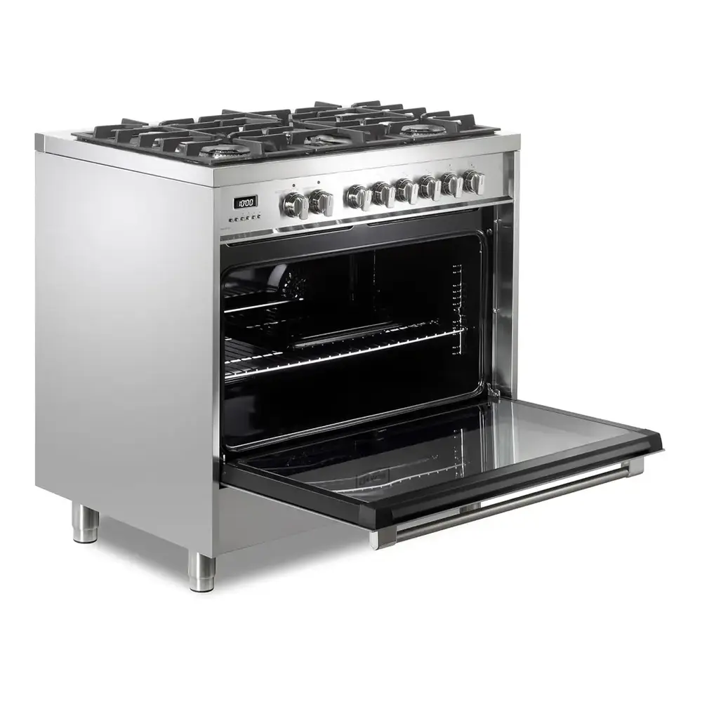 Verona VPRFSGE365SS left angle with door opened