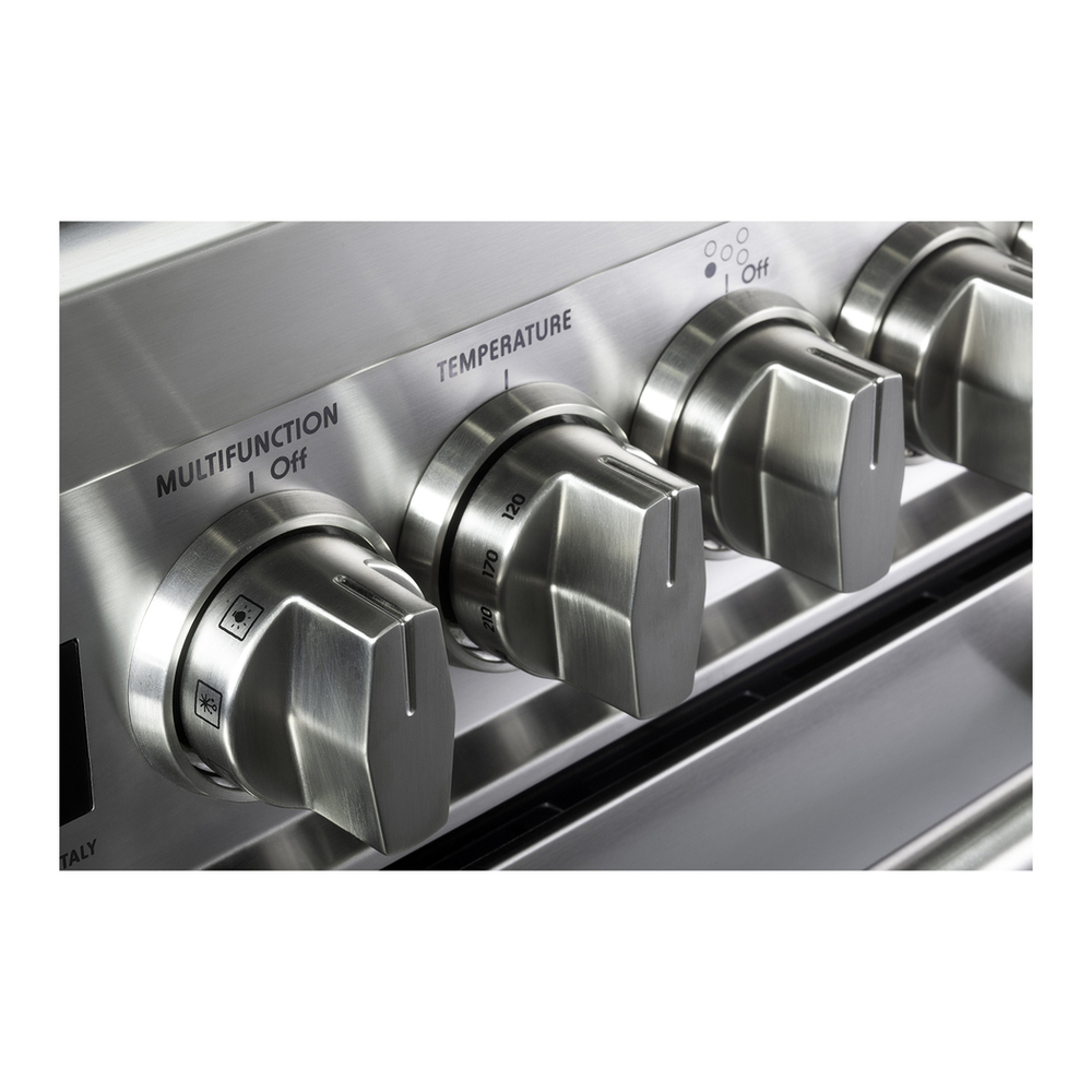 Verona VUFSGE365D 36 inch Ultima Collection Double Oven Dual Fuel Range with 5 Brass Burners, 4.1 cu. ft. Total Oven Capacity