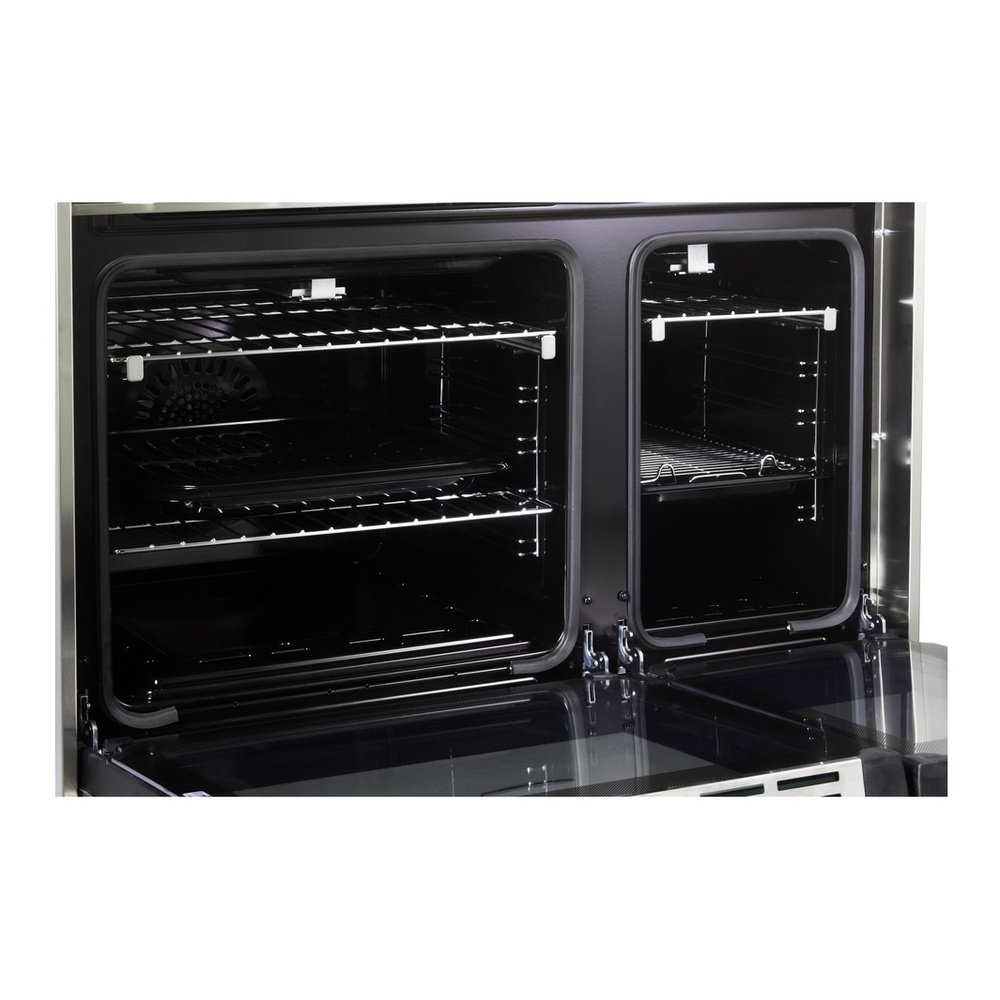 Verona VUFSGG365D 36 inch Ultima Collection Double Oven Gas Range with 5 Brass Burners, 4.1 cu. ft. Oven Total Capacity