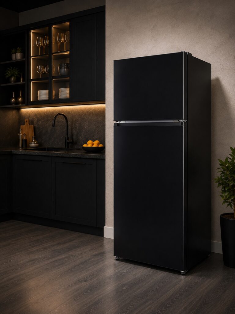 Verona VEFTF3324RBK black refrigerator