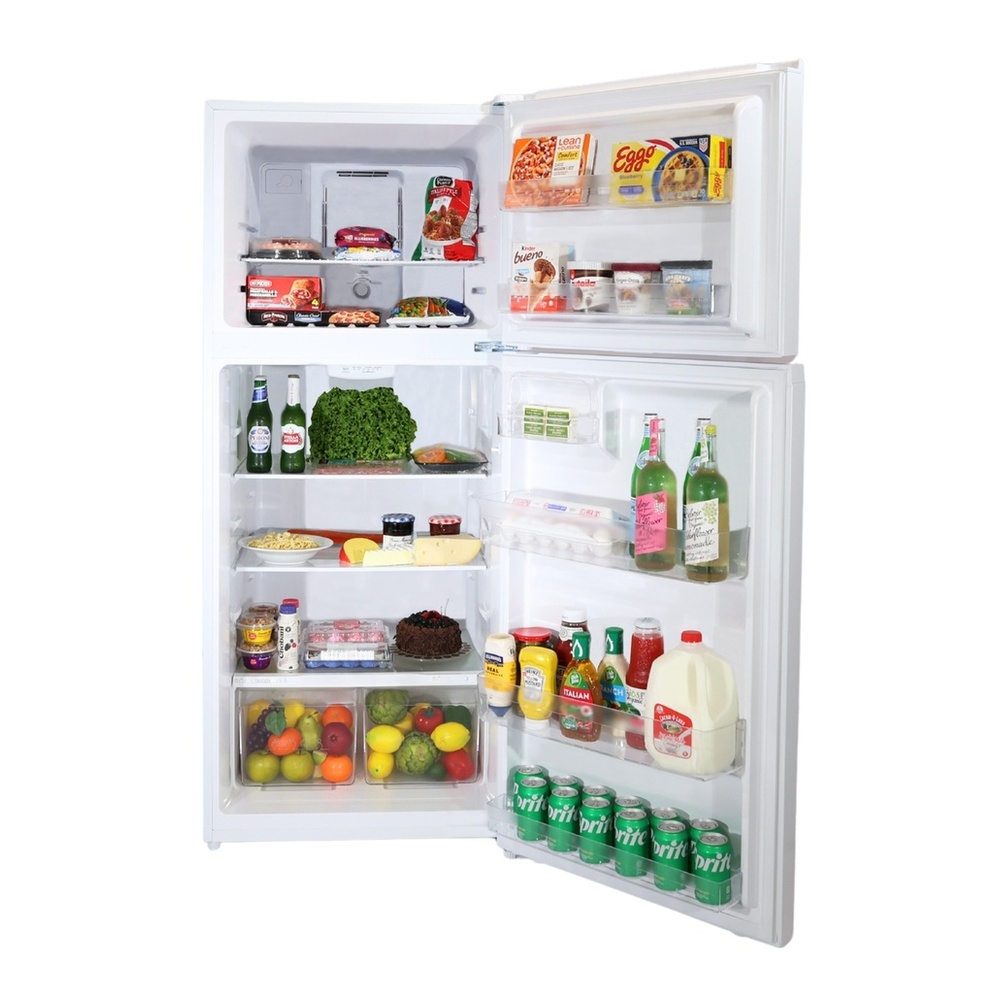 Verona VEFTF2817R 28 inch Top Freezer Refrigerator with 17.6 cu. ft. Total Capacity, Reversible Doors, Recessed Handle, Energy Star