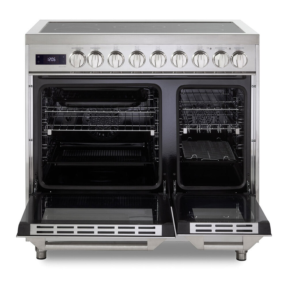 Verona VUFSEE365D 36 inch Ultima Double Oven Electric Range with 5 Radiant Elements, 4.1 cu. ft. Total Oven Capacity