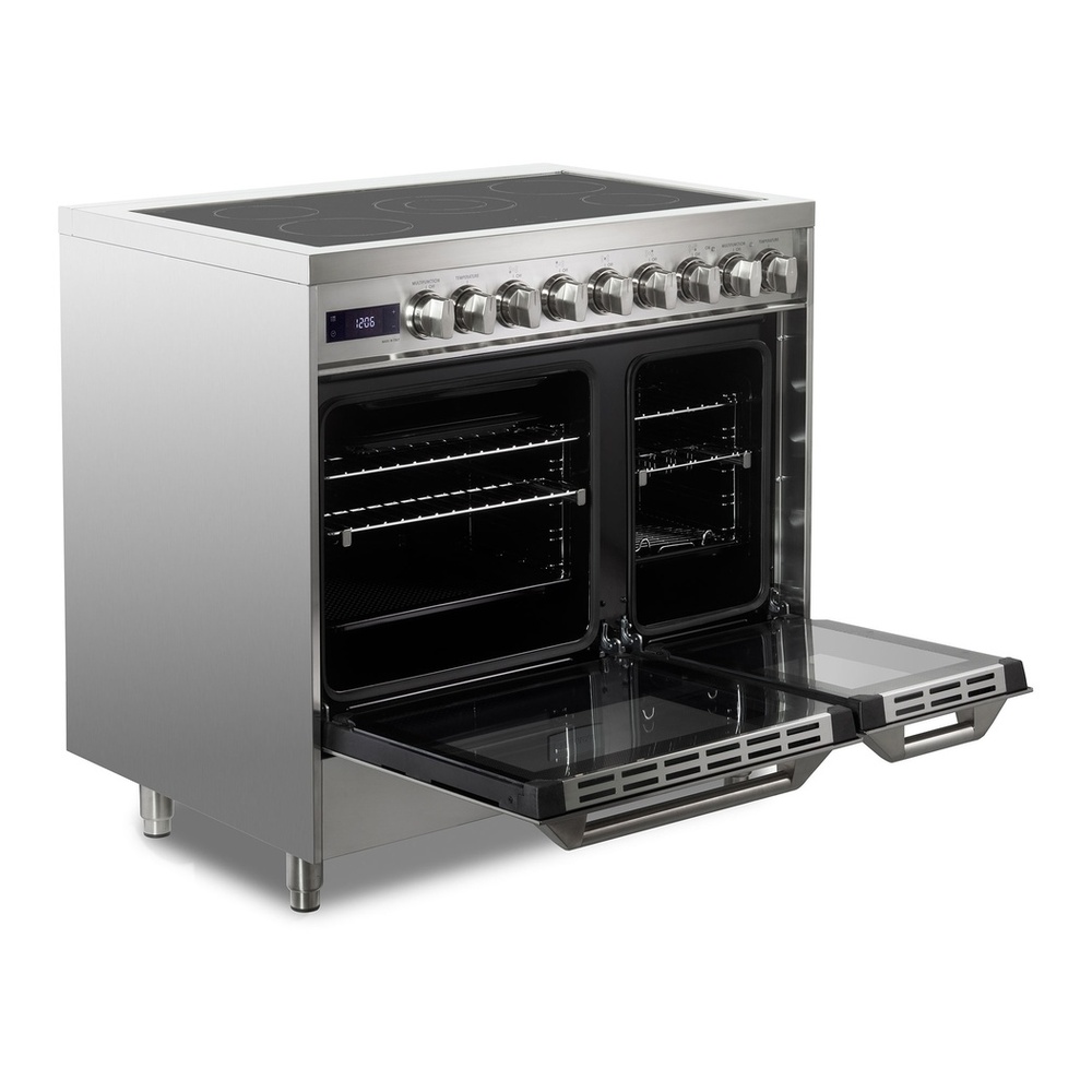 Verona VUFSEE365D 36 inch Ultima Double Oven Electric Range with 5 Radiant Elements, 4.1 cu. ft. Total Oven Capacity