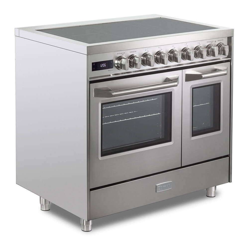 Verona VUFSIE365D 36 inch Ultima Collection Double Oven Induction Range with 5 Elements, 4.1 cu. ft. Oven Total Capacity