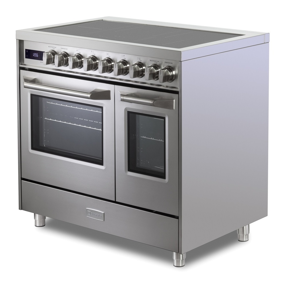 Verona VUFSIE365D 36 inch Ultima Collection Double Oven Induction Range with 5 Elements, 4.1 cu. ft. Oven Total Capacity