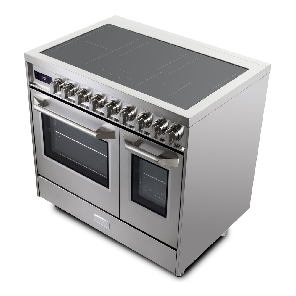 Verona VUFSIE365D 36 inch Ultima Collection Double Oven Induction Range with 5 Elements, 4.1 cu. ft. Oven Total Capacity