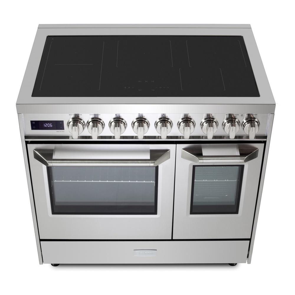 Verona VUFSIE365D 36 inch Ultima Collection Double Oven Induction Range with 5 Elements, 4.1 cu. ft. Oven Total Capacity